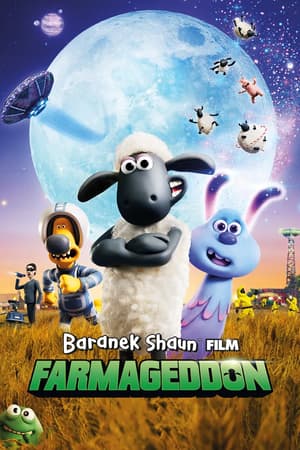 Plakat filmu Baranek Shaun Film. Farmageddon